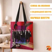 Сумка-шоппер с принтом k-pop Super Junior