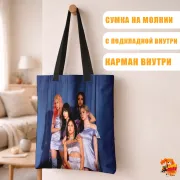 Сумка-шоппер с принтом k-pop TWICE