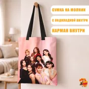 Сумка-шоппер с принтом k-pop TWICE
