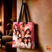 Сумка-шоппер с принтом k-pop TWICE