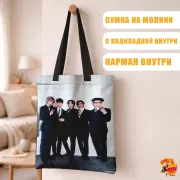 Сумка-шоппер с принтом k-pop TXT