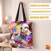 Сумка-шоппер с принтом Undertale Ink!Sans