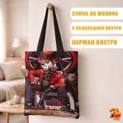Сумка-шоппер с принтом Zenless zone zero Билли