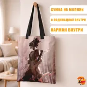 Сумка-шоппер с принтом Адский рай Юдзуриха