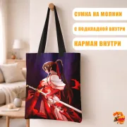 Сумка-шоппер с принтом Адский рай Сагири