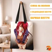 Сумка-шоппер с принтом В поисках божественного рецепта Риндо Кобаяси
