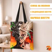 Сумка-шоппер с принтом Доктор Стоун Сэнку Исигами