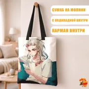 Сумка-шоппер с принтом Доктор Стоун Сэнку Исигами
