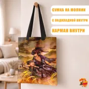Сумка-шоппер с принтом Дороро и Хяккимару