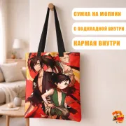 Сумка-шоппер с принтом Дороро