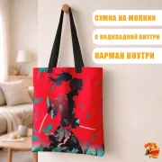Сумка-шоппер с принтом Дороро Хяккимару