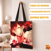 Сумка-шоппер с принтом Дьявольские возлюбленные Аято