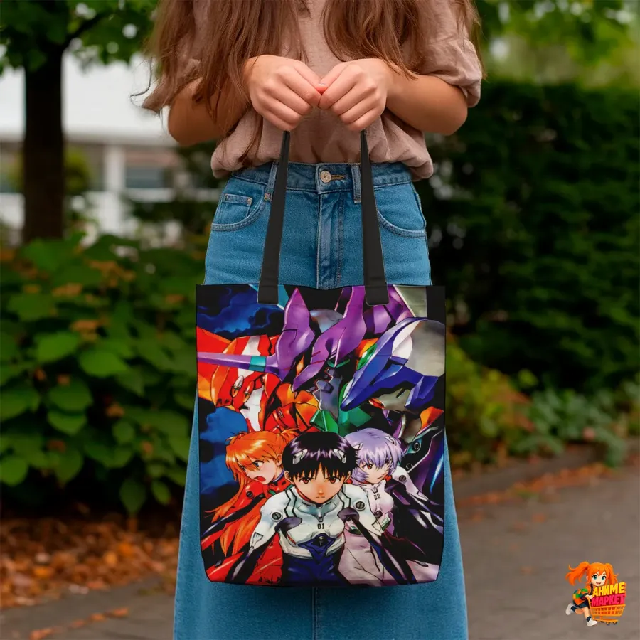 Сумка-шоппер с принтом Евангелион