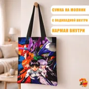 Сумка-шоппер с принтом Евангелион