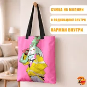 Сумка-шоппер с принтом Киберпанк: Бегущие по краю Ребекка