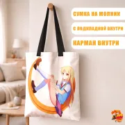 Сумка-шоппер с принтом Кошечка из Сакурасо Масиро Сиина