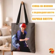 Сумка-шоппер с принтом Моя геройская академия Шото Тодороки