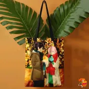 Сумка-шоппер с принтом Моя девушка не просто милашка
