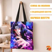 Сумка-шоппер с принтом Наруто Итачи