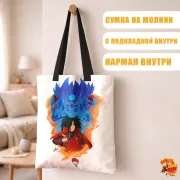 Сумка-шоппер с принтом Наруто Мадара