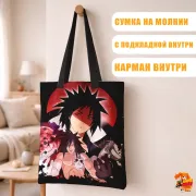 Сумка-шоппер с принтом Наруто Мадара
