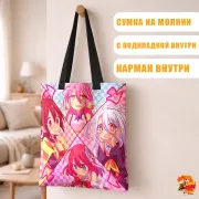 Сумка-шоппер с принтом Нет игры - нет жизни