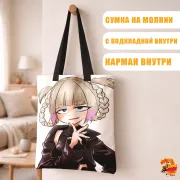 Сумка-шоппер с принтом Песнь ночных сов Назуна Нанакуса