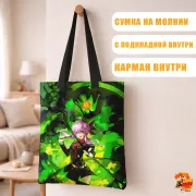 Сумка-шоппер с принтом Последний Серафим Шиноа Хиираги