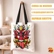 Сумка-шоппер с принтом Япония