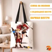 Сумка-шоппер с принтом Реинкарнация безработного Эрис и Рудеус