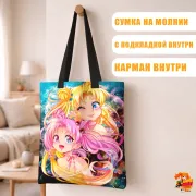 Сумка-шоппер с принтом Сейлор Мун