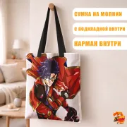 Сумка-шоппер с принтом Скейт Бесконечности Айносукэ Синдо