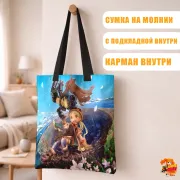 Сумка-шоппер с принтом Созданный в Бездне Рико и Рег