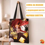 Сумка-шоппер с принтом Стальной алхимик Эдвард Элрик