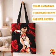 Сумка-шоппер с принтом Темный дворецкий Себастьян