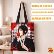 Сумка-шоппер с принтом Темный дворецкий Себастьян