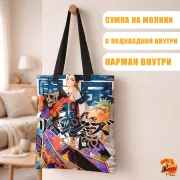 Сумка-шоппер с принтом Токийские мстители Ран и Риндо