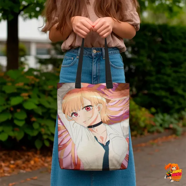 Сумка-шоппер с принтом Эта фарфоровая кукла влюбилась Марин Китагава Сумка-шоппер с принтом Эта фарфоровая кукла влюбилась Марин Китагава