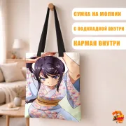 Сумка-шоппер с принтом Этот глупый свин не понимает мечту девочки-зайки Маи Сакурадзима
