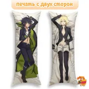 Дакимакура Последний Серафим Юичиро Хакуя и Микаэла Хакуя